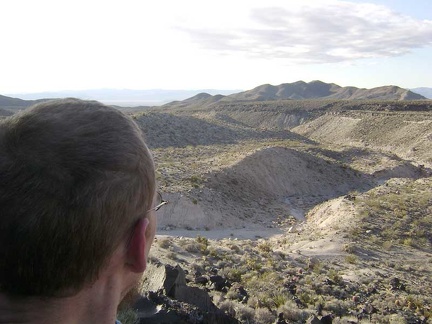 I make it almost to the top of the lava and am taking in the excellent views across the Indian Springs area
