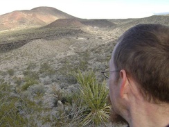 Behind me is one of the cinder cones for which this area is well-known