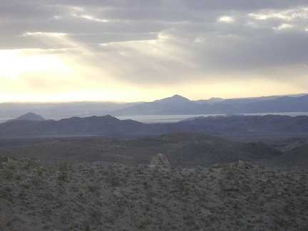 Great views across to Soda Lake from the ridgetop