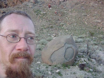 A quick stop at "Eyeball Rock," as I've decided to call it, for a photo break