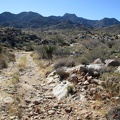 The old road here that serves as part of today's hiking route rolls up and down, and is rocky in places