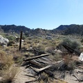 I run across some ruins on the way toward the canyon