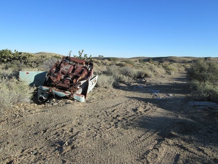 Once in a while, one stumbles across old abandoned vehicles in remote desert locations, like this one