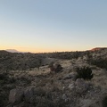 Sunset approaches as I hike the old railway bed toward Bathtub Spring