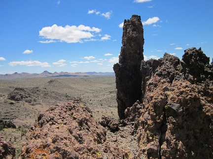 I'm now at one of the high points of this ridge in the Castle Peaks area, at about 5225 feet elevation