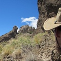 On the other side of this Castle Peaks arch is a rock formation that looks like a tortoise, with its head extended