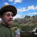 I leisurely filter 3 1.5-litre bottles of that greenish water from the Indian Spring tub and it tastes pretty good