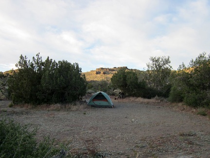 Home for the night at the Castle Peaks trailhead
