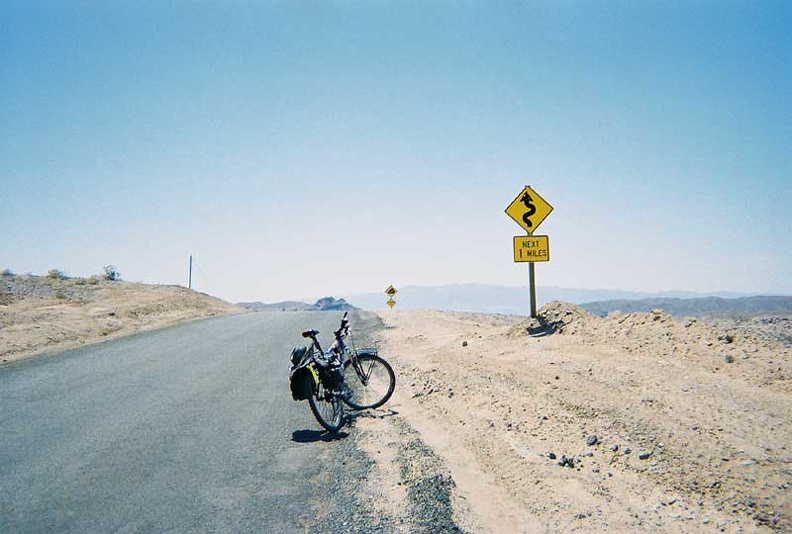 I've read about the steep downhill on the China Ranch Road here, but I haven't seen it yet