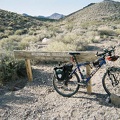 I lock my bike to a wilderness sign along Chloride Cliff Road and go for a short walk toward the old Keane Spring