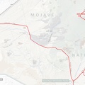 Mojave National Preserve map: Day 14: Cima Dome to Baker, California via Kelso Depot