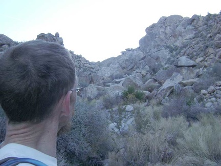 A little higher upstream, I realize I'll have some rock scrambling ahead of me if I want to continue upward