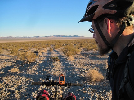 We're ready to ride the half mile down from the Old Dominion Mine area to Crucero Road