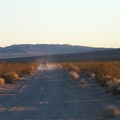 I pull over to allow a car to pass by, the first one I've encountered down here by Broadwell Dry Lake