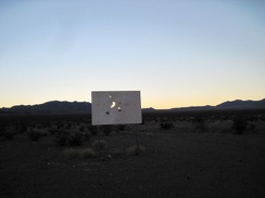 What could this old sign be out here in the middle of nowhere by Broadwell Dry Lake?
