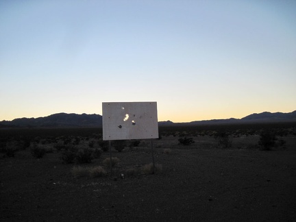 What could this old sign be out here in the middle of nowhere by Broadwell Dry Lake?