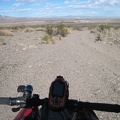 I start riding down the Newberry Mountains wash road that I came up last night