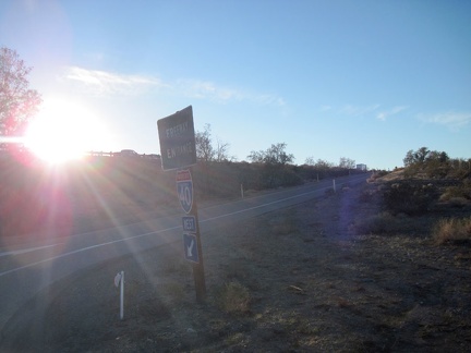 While riding the I-40 freeway past the military base on the way back to Barstow, my GPS mysteriously crashes