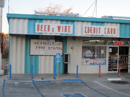 Off the freeway after a couple of miles, I know I've landed in central Barstow when I pass a liquor store