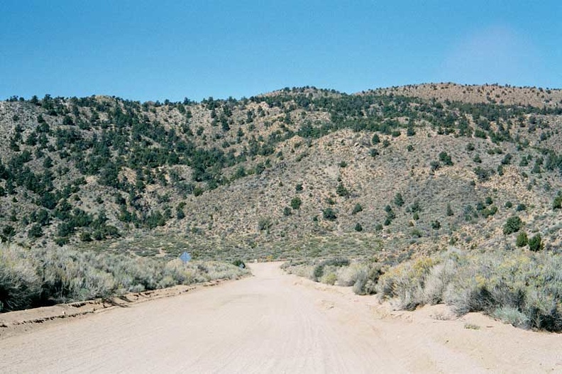 Descending Black Canyon Road to Cedar Canyon Road at the bottom