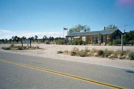 I reach the pavement of Kelso-Cima Road and the Cima Store