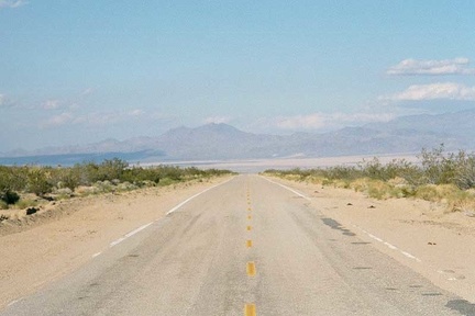 Grand views of the Ivanpah Valley open up as I descend Morning Star Mine Road