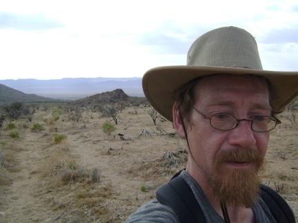 I start hiking up the wash that will pass Silver Lead Spring on the way up to to Wild Horse Canyon Road