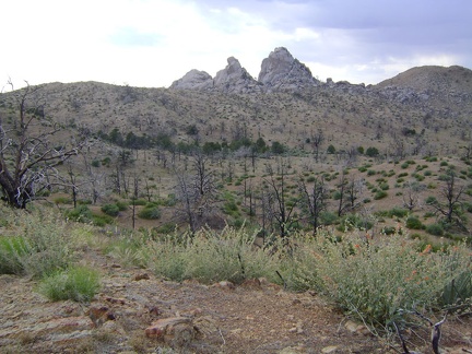 Nice views of Eagle Rocks again as I get close to reentering Mid Hills campground