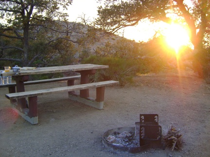 Back at Mid Hills campground site 22 after today's hike to Eagle Rocks and Wildcat Spring