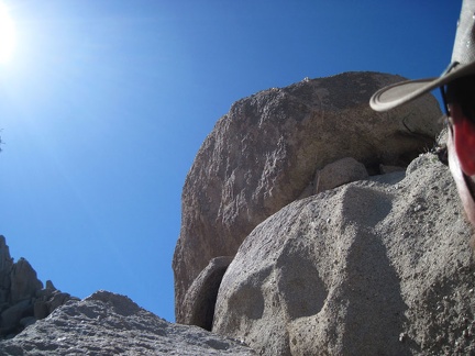 Well, here's a rock summit at Eagle Rocks that I don't think I can climb