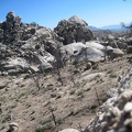 I reach a somewhat open area in the Eagle Rocks on the way to the next pinnacles