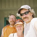 After 10 fun, hot downhill miles to the Stovepipe Wells store for cold drinks, who pulls up but Phil and Renée!