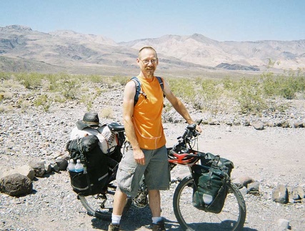Ready to leave Emigrant Campground, the contents of my camp site are packed on the 10-ton bike again