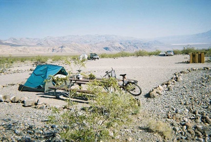 One last view of the vacant Emigrant Campground on this hot, sunny morning before packing up
