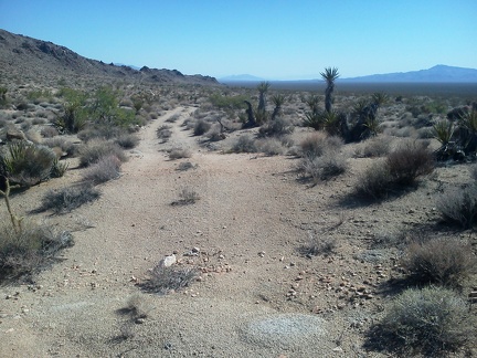 On some parts of Fenner Hills Road, rocks provide the surface for short stretches