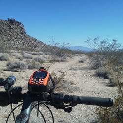 Day 10: Mountain-bike ride from Twin Buttes to Fenner and Essex on historic Route 66 via Woods Wash Valley dirt roads