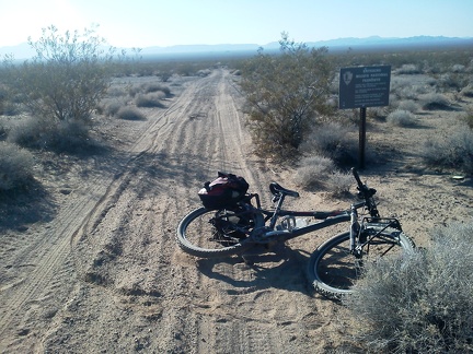 34 miles into today's ride, just before arriving at Fenner, I exit Mojave National Preserve for a while