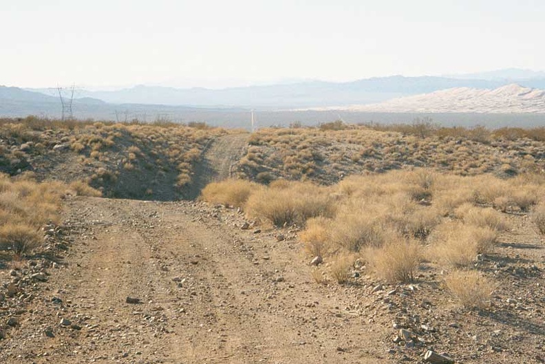 Another steep dip in the Powerline Road