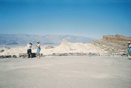 I stop for a toilet break at Zabriskie Point, just above Death Valley