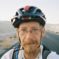 Riding down Highway 127 through the badlands between Shoshone and Tecopa Hot Springs