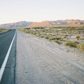 Riding from Shoshone to Tecopa Hot Springs near sunset