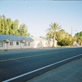 A row of cabins along Highway 127 in "downtown" Shoshone