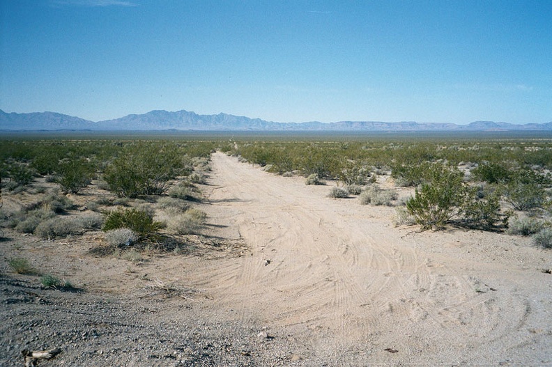 After the 10-mile ride on Route 66 from Goffs to Fenner, I take note of a dirt road leading to the Providence Mountains