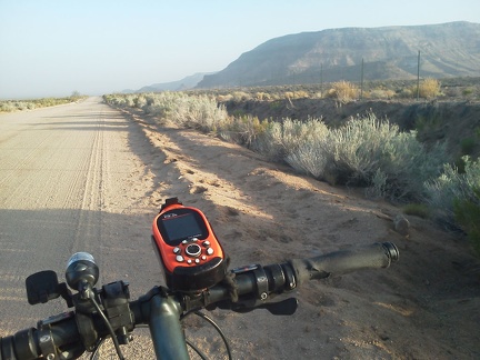 After about 3.5 miles, the pavement goes away; Black Canyon Road turns to dirt on the way back to Mid Hills Campground