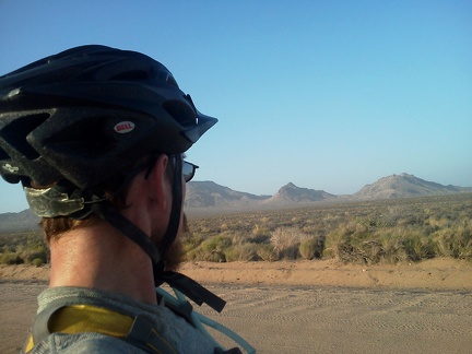 Twin Buttes and Table Mountain: I've ridden past them many times around sunset while camping at Mid Hills Campground
