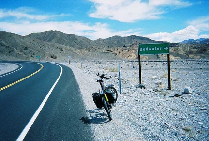 A little further sits the sign for Badwater Road