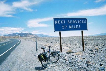 On my way out of the Furnace Creek tourist area toward Badwater Road