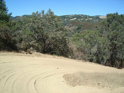 Switchback on Poverty Flat Road on the way down