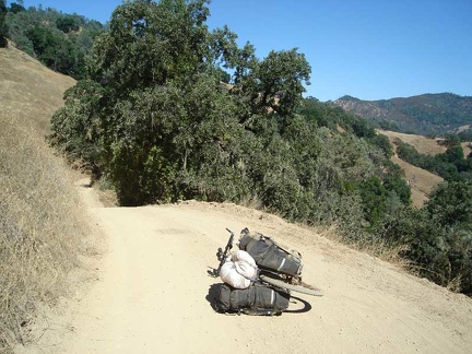 Poverty Flat Road rolls up and down along Jackass Mountain