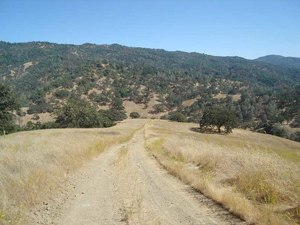 Mahoney Meadows Road drops down to Coyote Creek